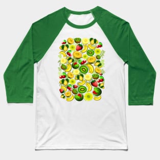 Summer Fruits Juicy Pattern Baseball T-Shirt